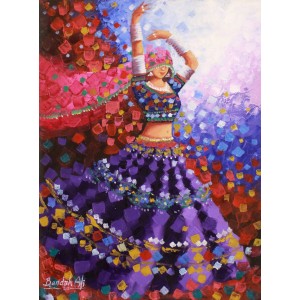 Bandah Ali, 18 x 24 Inch, Acrylic on Canvas, Figurative-Painting, AC-BNA-076